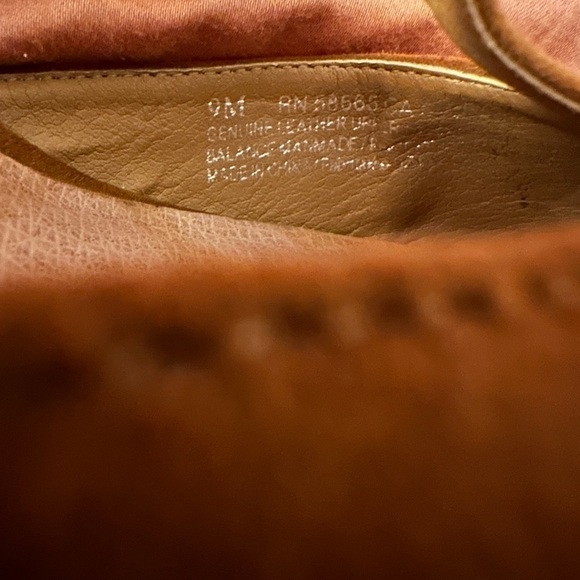 Halogen brown leather lace up block heel round toe heels sz 9 fall boho - Picture 10 of 13